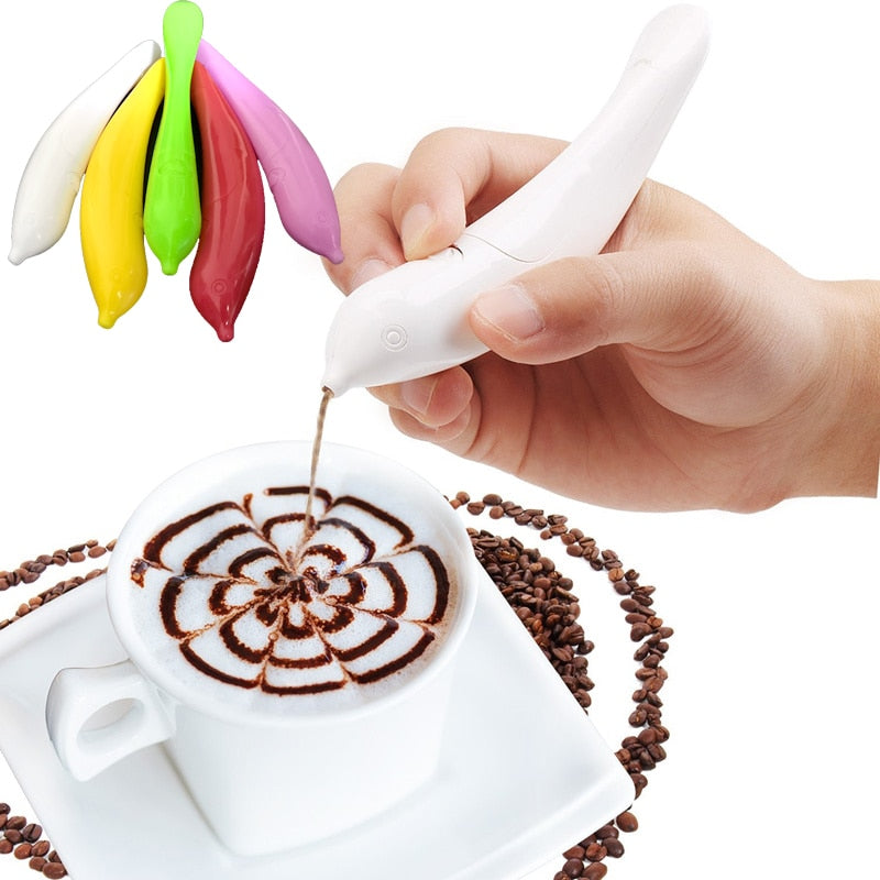 Coffee Latte Art Pen, Cappuccino Latte Coffee Decorative Art Pen