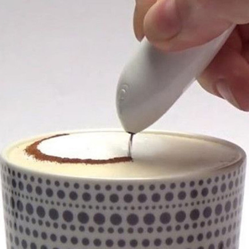 Electrical Latte Art Pen for Coffee Cake Spice Pen Cake Decor