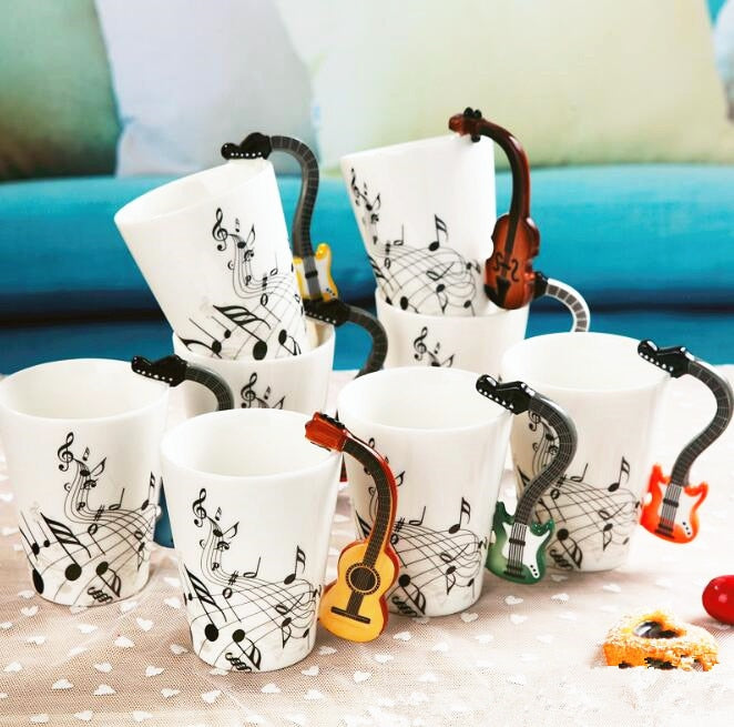 Music mugs! Many instruments to choose.