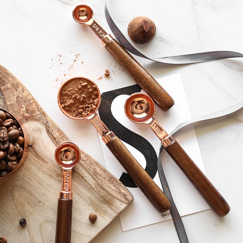 Rose Gold Measuring Cups and Spoons