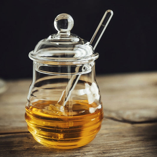 Glass Honey Jar