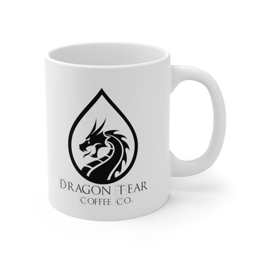 11oz White Dragon Mug